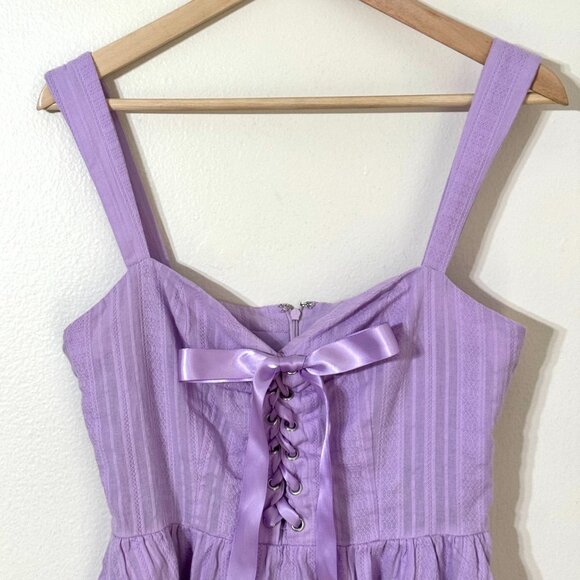 Sugar Thrillz Dolls Kill Lavender Purple Lace Up Dress Rapunzel Costume Tangled - Picture 2 of 13